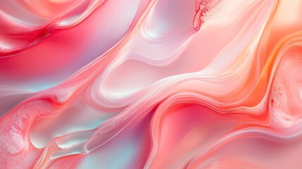 Obraz premium Abstract Swirling Pink and Peach Texture Background