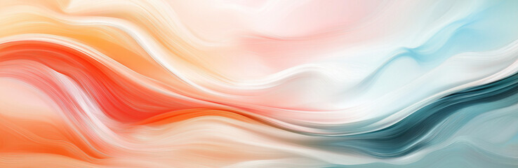 Abstract Fluid Paint Swirls Background