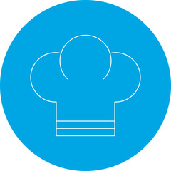 Chef Toque icon single vector illustration