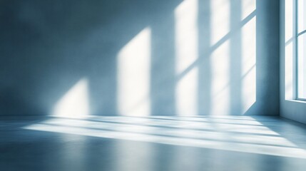 The Room With Sunlight Shining Through Windows and Shadows