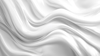 Obraz premium Abstract White Liquid Flowing Seamless Texture