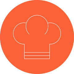 Chef Toque icon single vector illustration