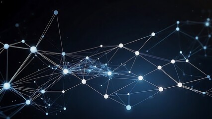 Fototapeta premium Network Topology: Interconnections, Nodes, and Data Flow Visualization