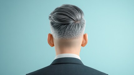 Elevate your brand with a striking image of a well-dressed man, impeccably styled with a neat haircut, embodying sophistication and professionalism Ideal for fresh and clean design concepts, this