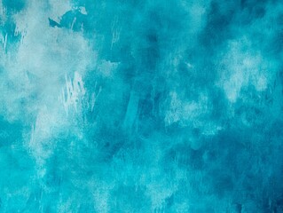 Turquoise Watercolor Texture Background Creates a Calming Abstract Design for Modern Projects.