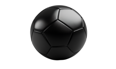 black soccer ball