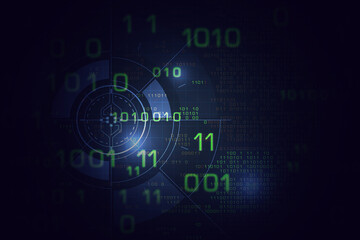 Artifical intelligence technology internet firewall security background