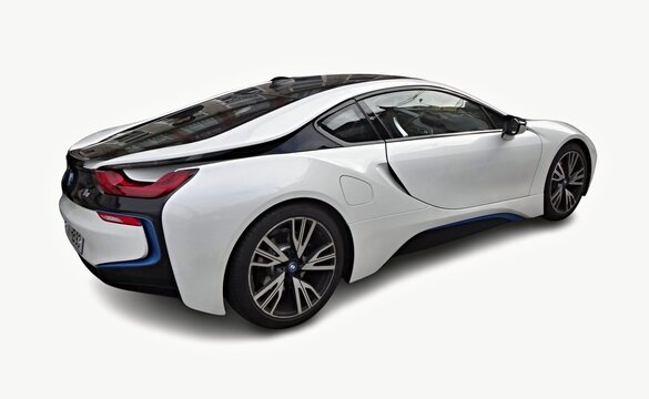 Modern BMW i8 electric Sportscar 