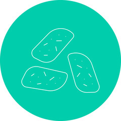 Biscotto icon single vector illustration