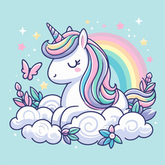 horse with snowflakes