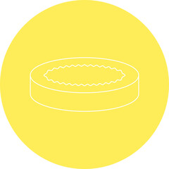 Creme Brulee icon single vector illustration