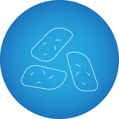 Biscotto icon single vector illustration