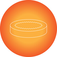 Creme Brulee icon single vector illustration