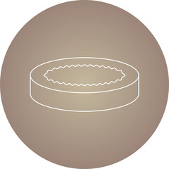 Creme Brulee icon single vector illustration