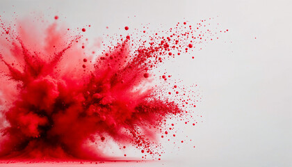 red ink splat background