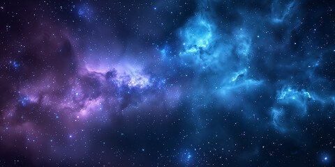 Fototapeta premium A stunning cosmic nebula showcasing vibrant colors and starry brilliance.