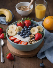 A balanced plate of colorful fruits and vegetables, symbolizing the importance of proper nutrition in maintaining health 