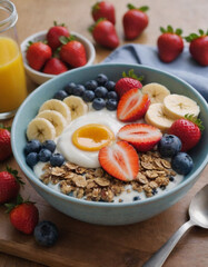 A balanced plate of colorful fruits and vegetables, symbolizing the importance of proper nutrition in maintaining health 