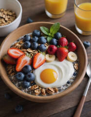 A balanced plate of colorful fruits and vegetables, symbolizing the importance of proper nutrition in maintaining health 