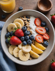 A balanced plate of colorful fruits and vegetables, symbolizing the importance of proper nutrition in maintaining health 