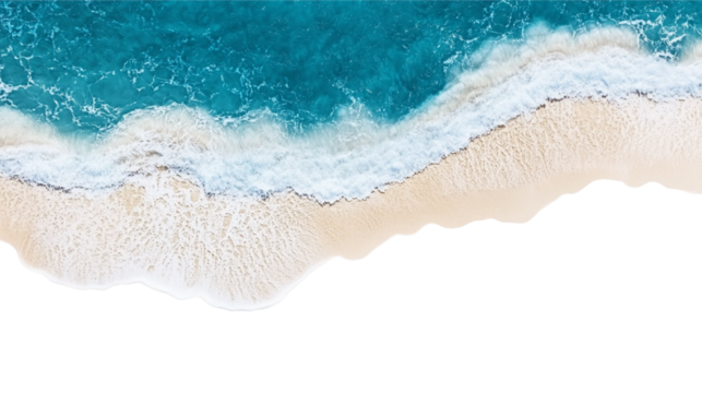 Sandy Beach, panorama. Panoramic view of the sandy beach. The sea wave rolls on the shore.