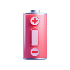 Obraz premium Battery pack depleting ui icon illustration technology environment solid, isolated on white or transparent background