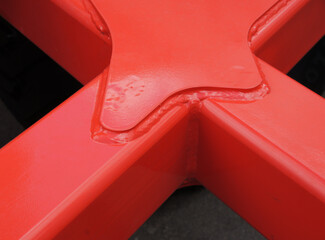 Connection of the metallic parts with welding