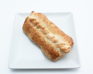 apple pie on a white background