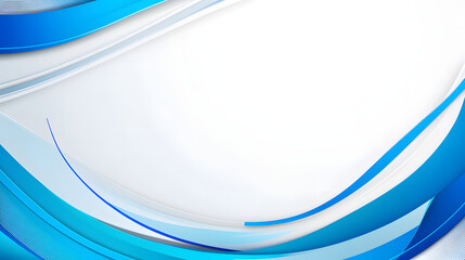 Abstract blue vector background with wavy lines on a white background
