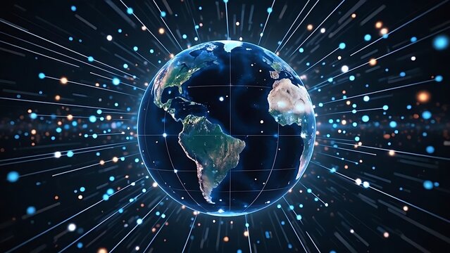 Global Network: Interconnected World of Data and Communication