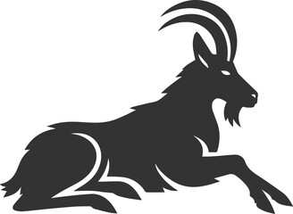 vector illustration of a goat