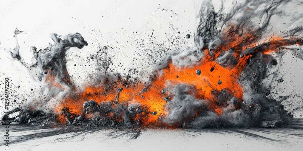 Aufkleber dynamic explosion of colors and textures create an abstract art piece full of energy and movement