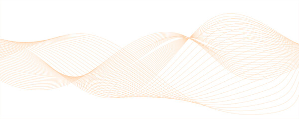 Abstract orange blend curve flow vector stripe digital technology isolated geometric futuristic wave technical flowing web science tech geometric concept lines design