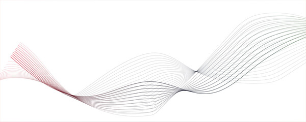 Technology flow dark blend curve wave line digital isolated energy,  flowing smooth diagonal white background. Modern creative wave lines glowing moving sound Abstract gray blend curve flow vector 