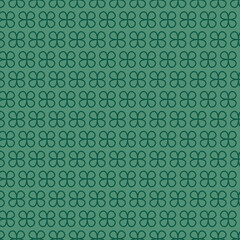 simple abstract seemless green colour flower pattern on light colour background