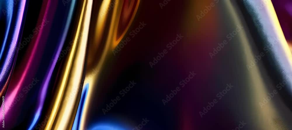Aufkleber vivid abstract silk waves create dynamic flow of colorful textures