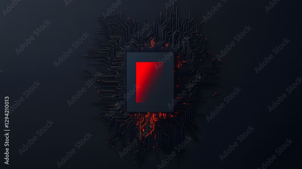 Poster graphic of a firewall with flames and circuits, representing cybersecurity and digital protection in