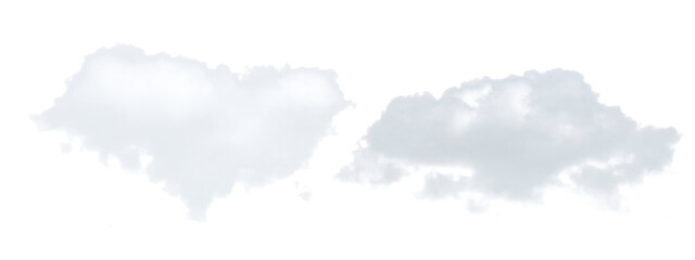 White cloud isolated on white background