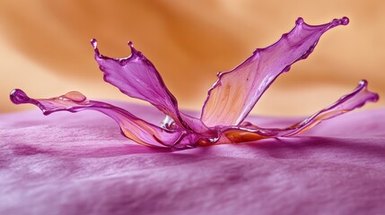 Fototapeta premium Stunning Ink Splash in Macro Detail on Textured Paper Surface