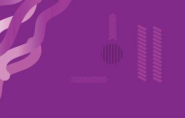 Minimal geometric Trendy gradient shapes vector background. Abstract gradient geometric shape background with dynamic geometric shapes