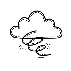 Weathers icon - illustration of windy icon