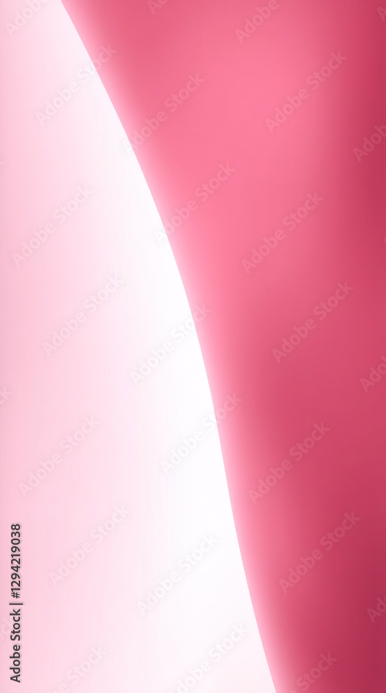 Poster soft pink fabric drapes elegantly, creating a soothing atmosphere in a serene setting. generative ai
