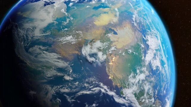 Stunning View of Earth Globe