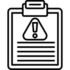 Incident Report Icon Vector Element