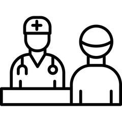 Doctor Visit Icon Vector Element