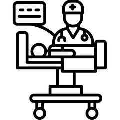 Medical Examination Icon Vector Element