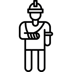 Workplace Incident Icon Vector Element