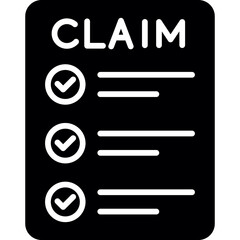 Claim Adjustment Icon Vector Element