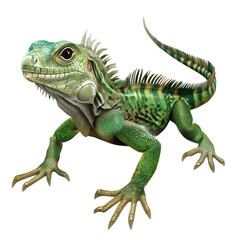 Fototapeta premium 3D vector icon of Fiji banded iguana isolated on transparency background