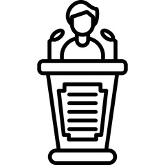 Announcement Speaker Icon Vector Element
